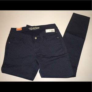 Blue polka dot jeans